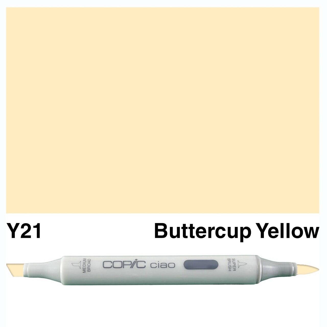 Copic - Ciao Marker - Buttercup Yellow - Y21-ScrapbookPal