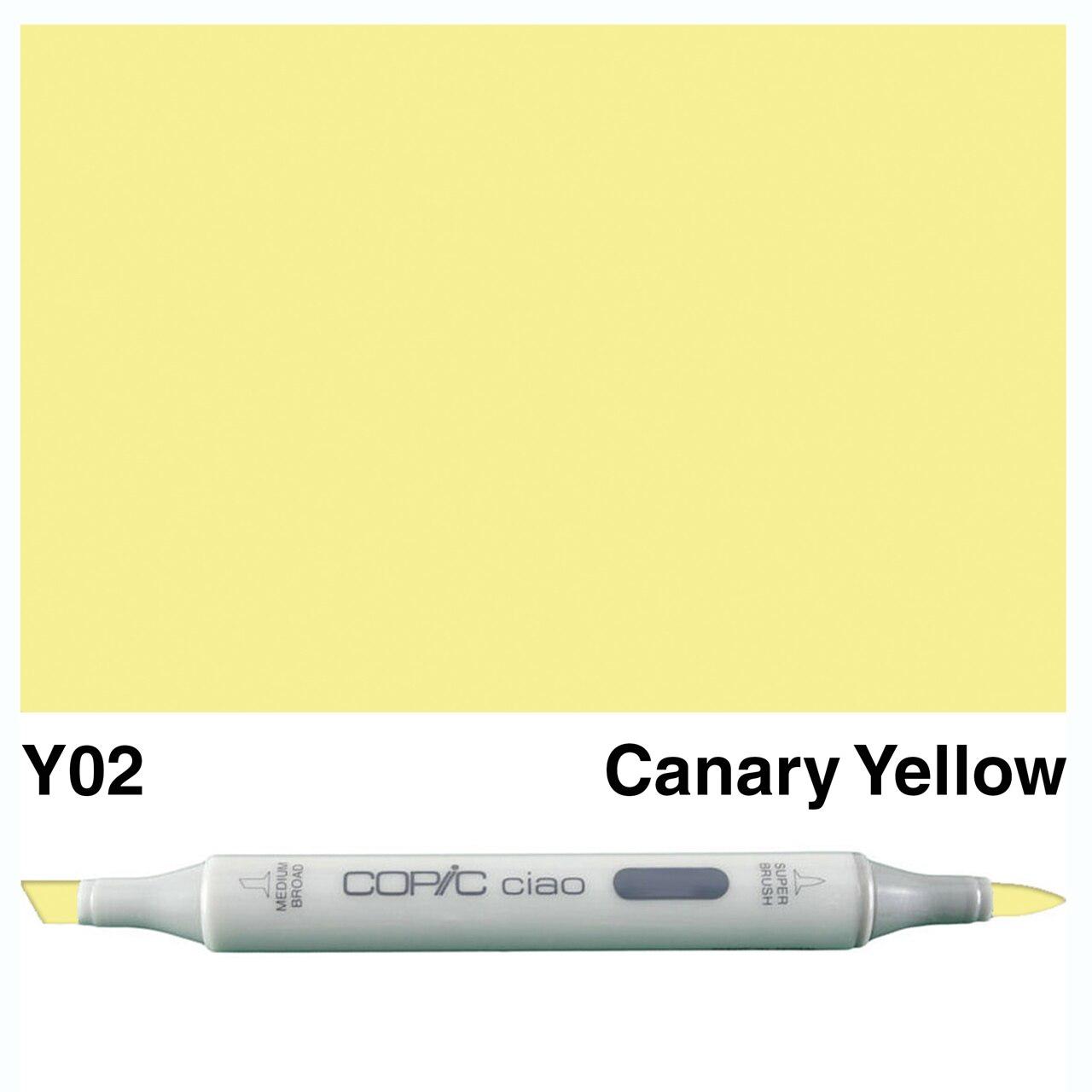 Copic - Ciao Marker - Canary Yellow - Y02-ScrapbookPal