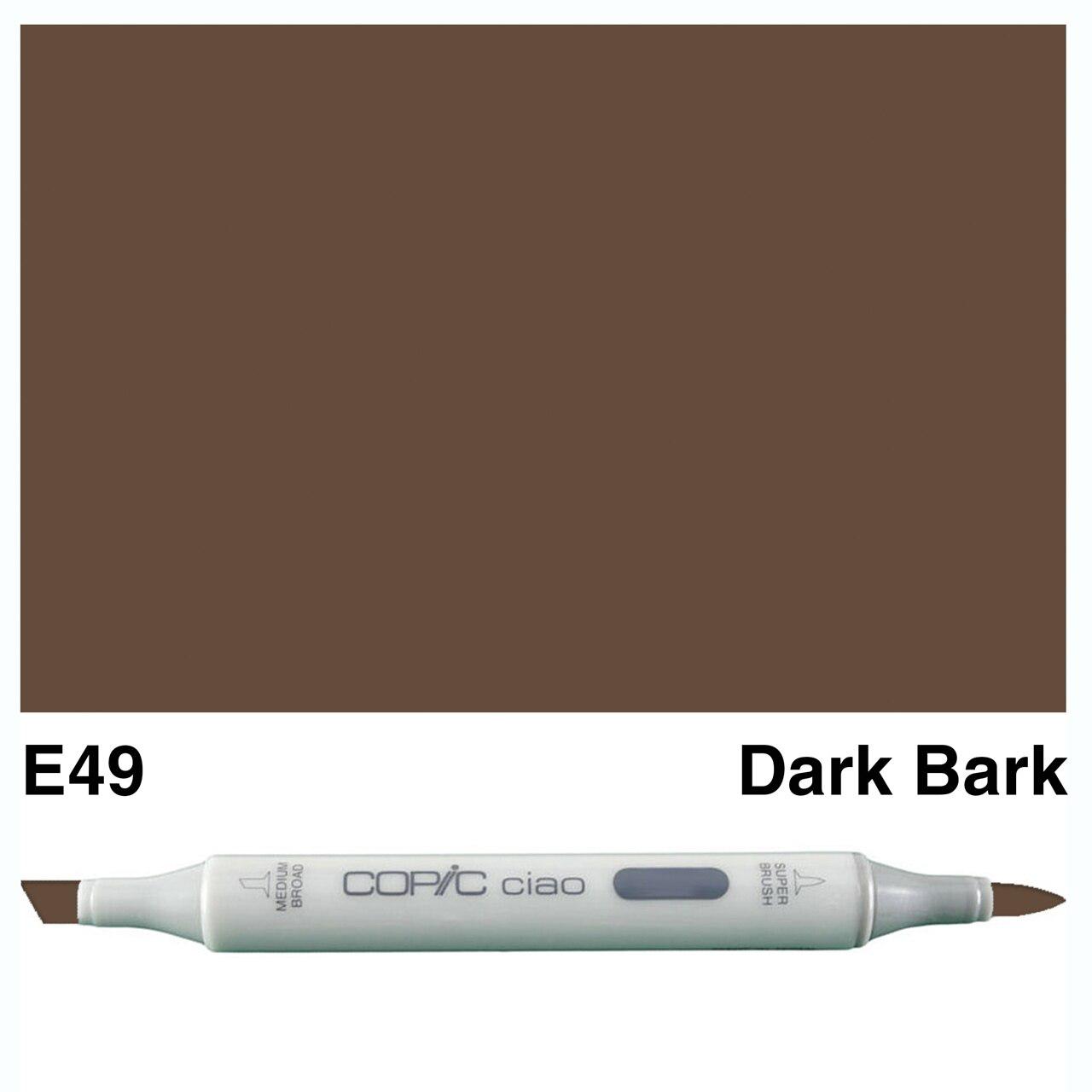 Copic - Ciao Marker - Dark Bark - E49 – ScrapbookPal