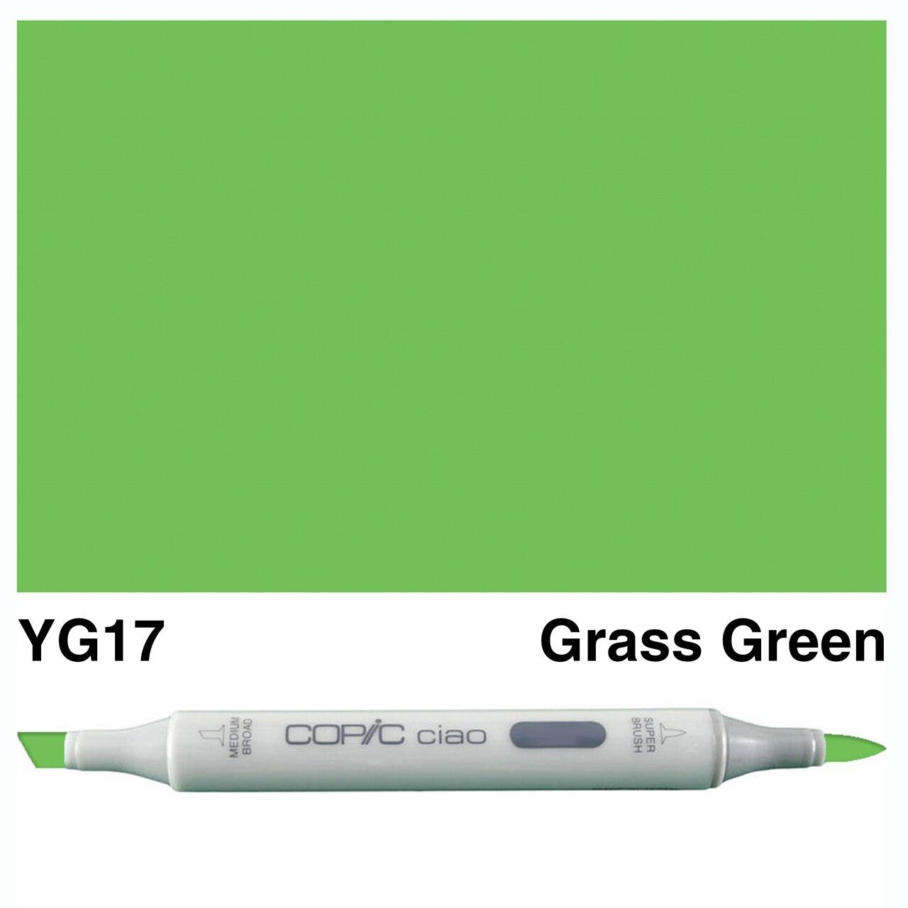Copic - Ciao Marker - Grass Green - YG17-ScrapbookPal