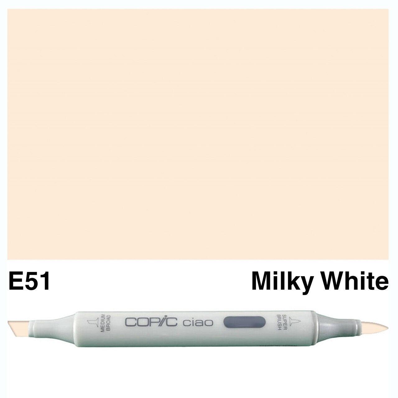 Copic - Ciao Marker - Milky White - E51-ScrapbookPal