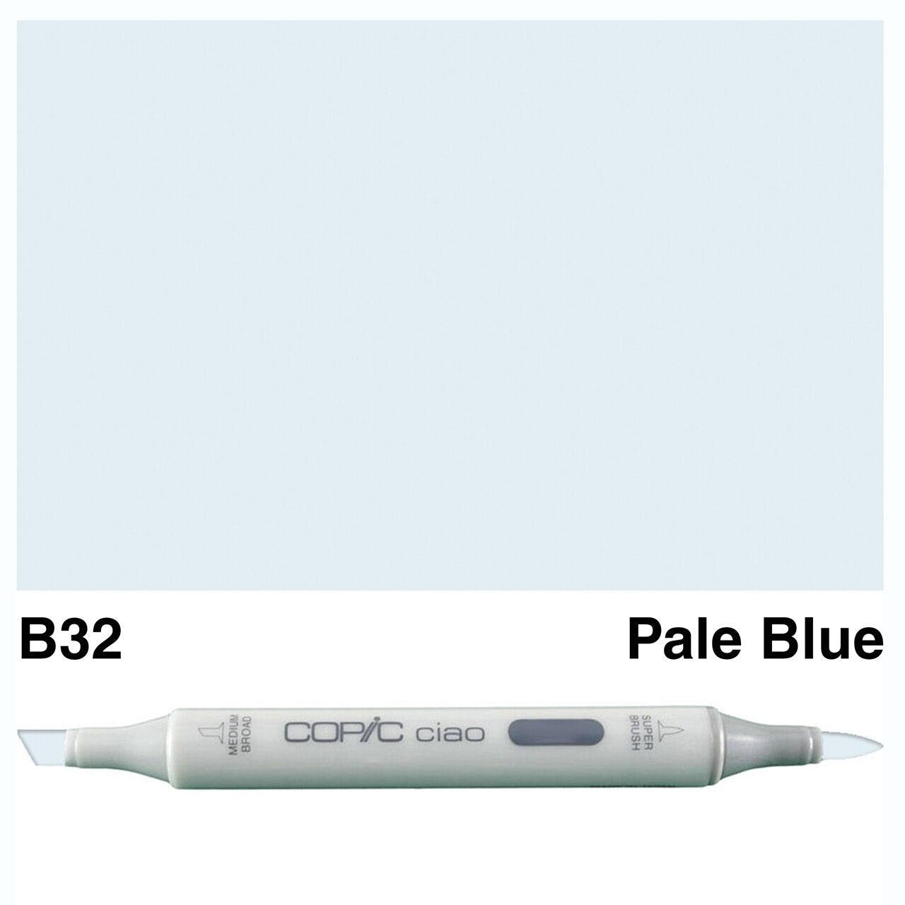 Copic - Ciao Marker - Pale Blue - B32-ScrapbookPal