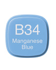 Copic - Original Marker - Manganese Blue - B34-ScrapbookPal