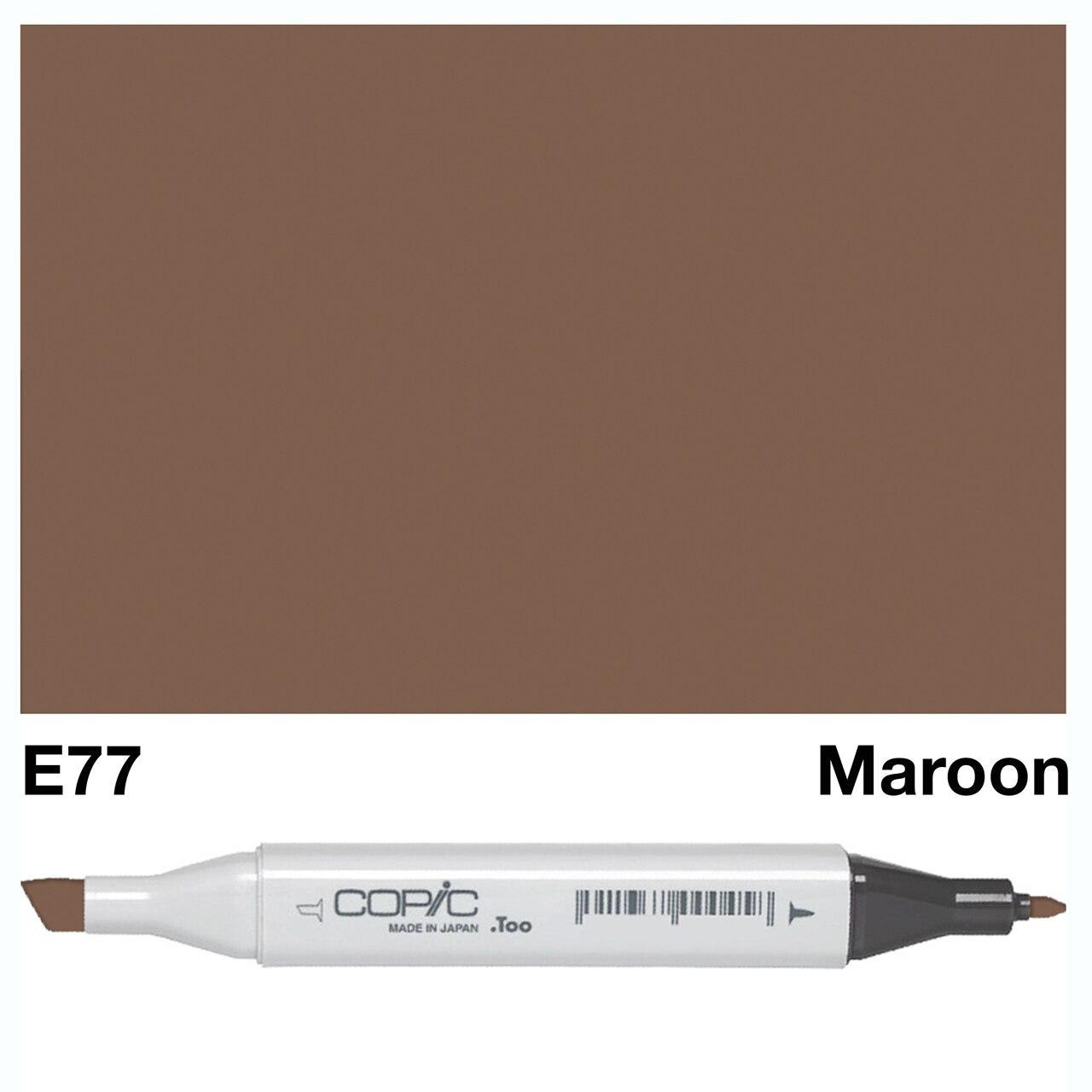 Copic - Original Marker - Maroon - E77-ScrapbookPal