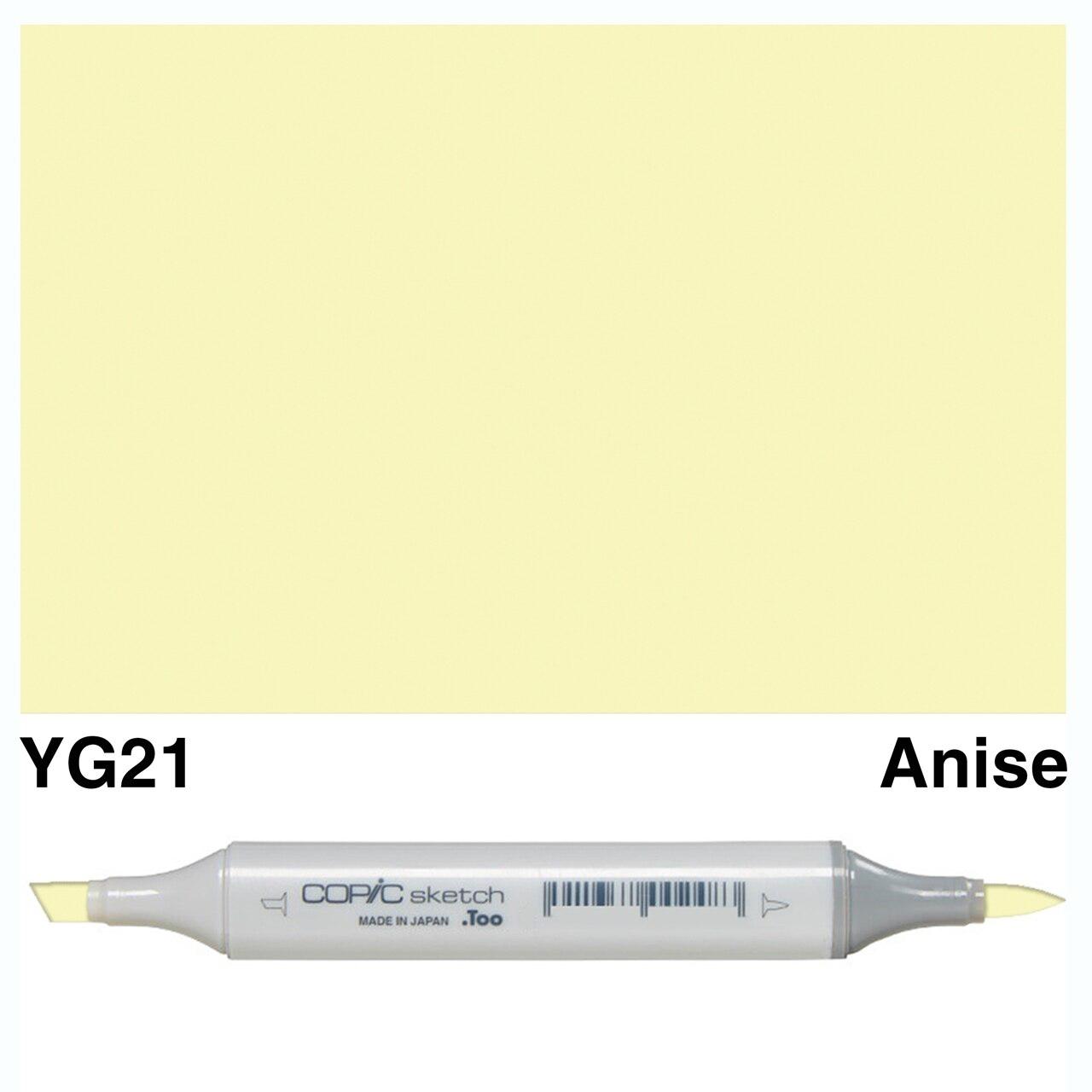 Copic - Sketch Marker - Anise - YG21-Copic Markers-ScrapbookPal