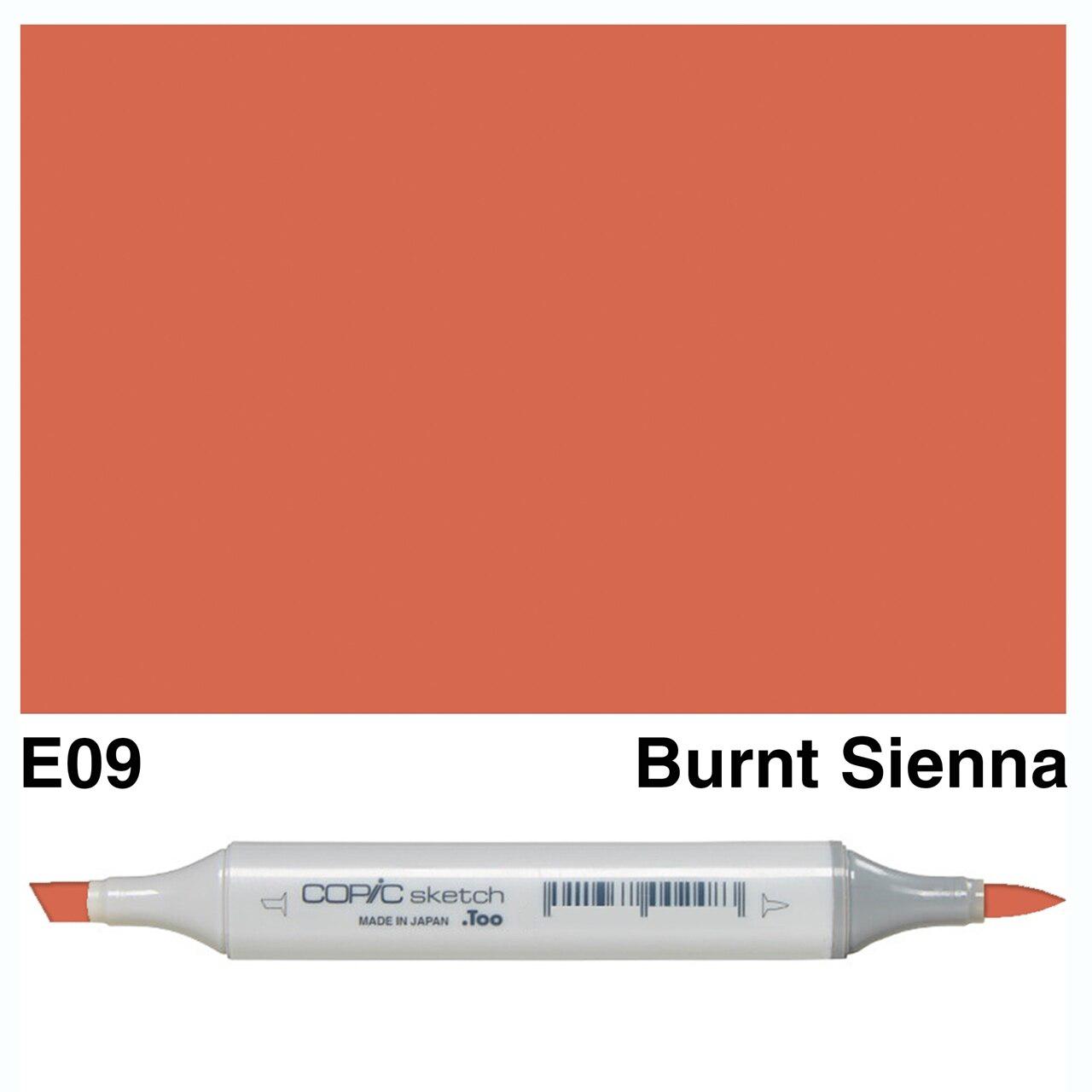 Copic - Sketch Marker - Burnt Sienna - E09-ScrapbookPal