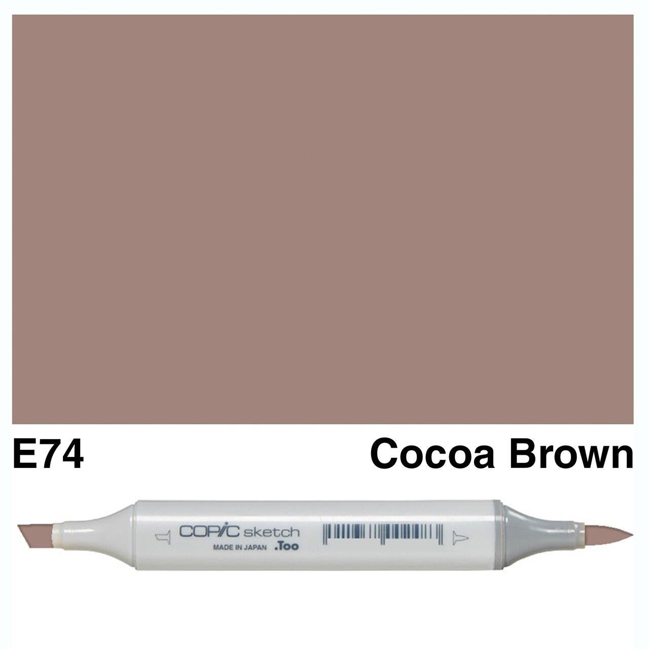 Copic - Sketch Marker - Cocoa Brown - E74-ScrapbookPal
