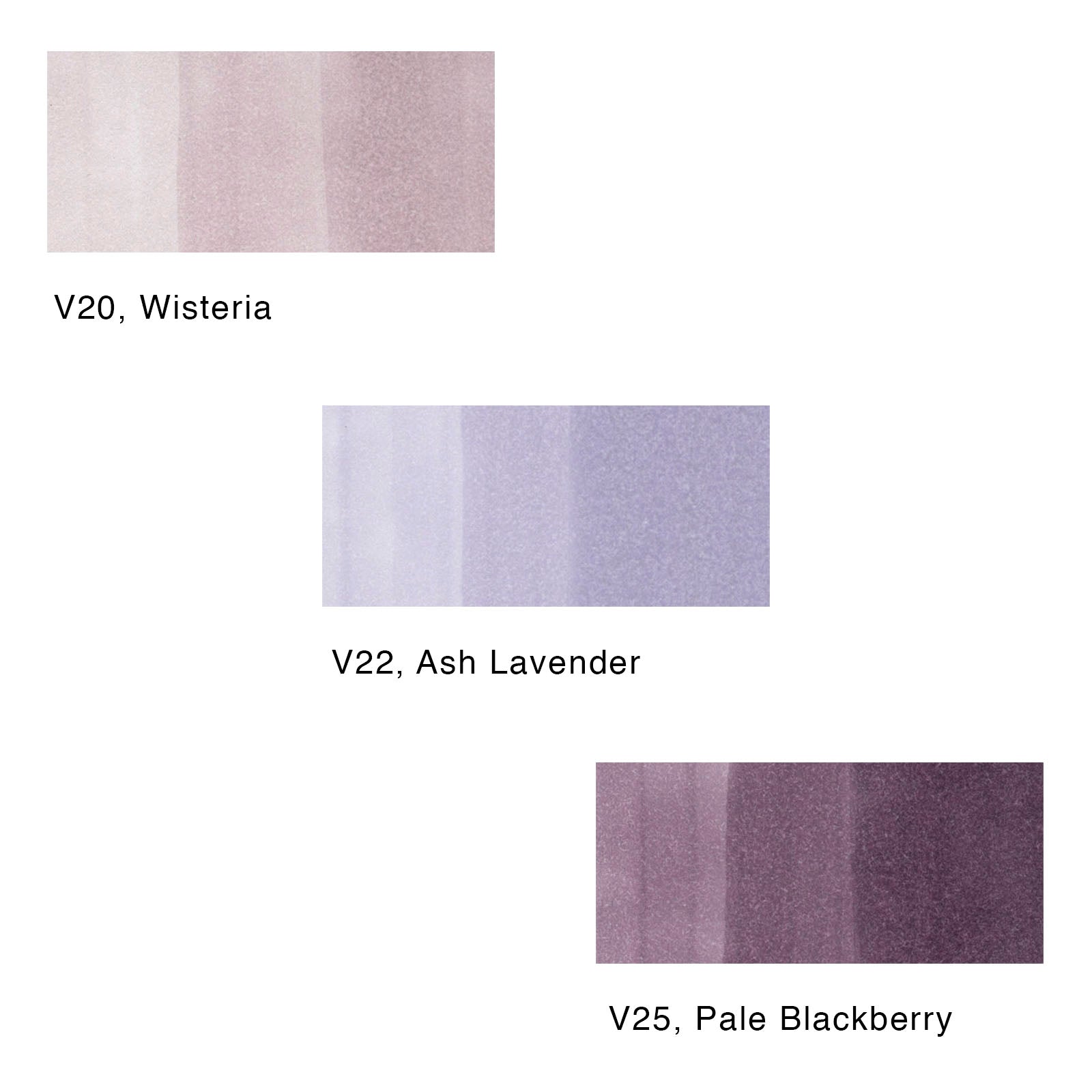 Copic - Sketch Marker Color Fusion - Set 1 Purples, 3 pk-ScrapbookPal