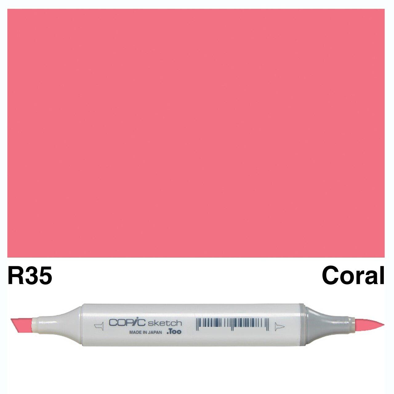 Copic - Sketch Marker - Coral - R35-ScrapbookPal