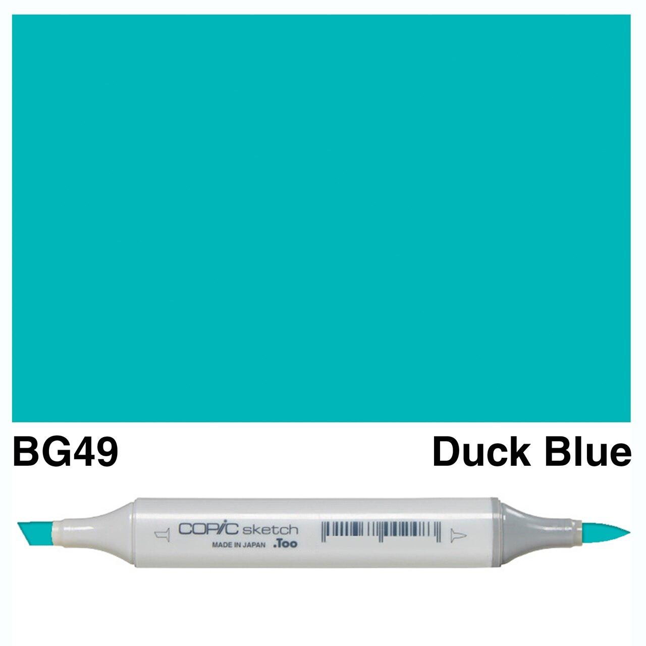 Copic - Sketch Marker - Duck Blue - BG49-ScrapbookPal