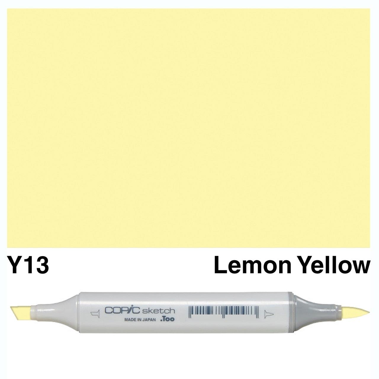 Copic - Sketch Marker - Lemon Yellow - Y13-ScrapbookPal