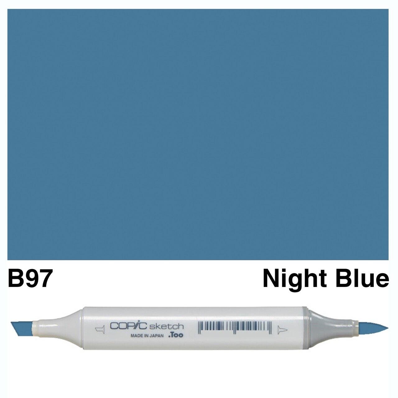 Copic - Sketch Marker - Night Blue - B97-ScrapbookPal
