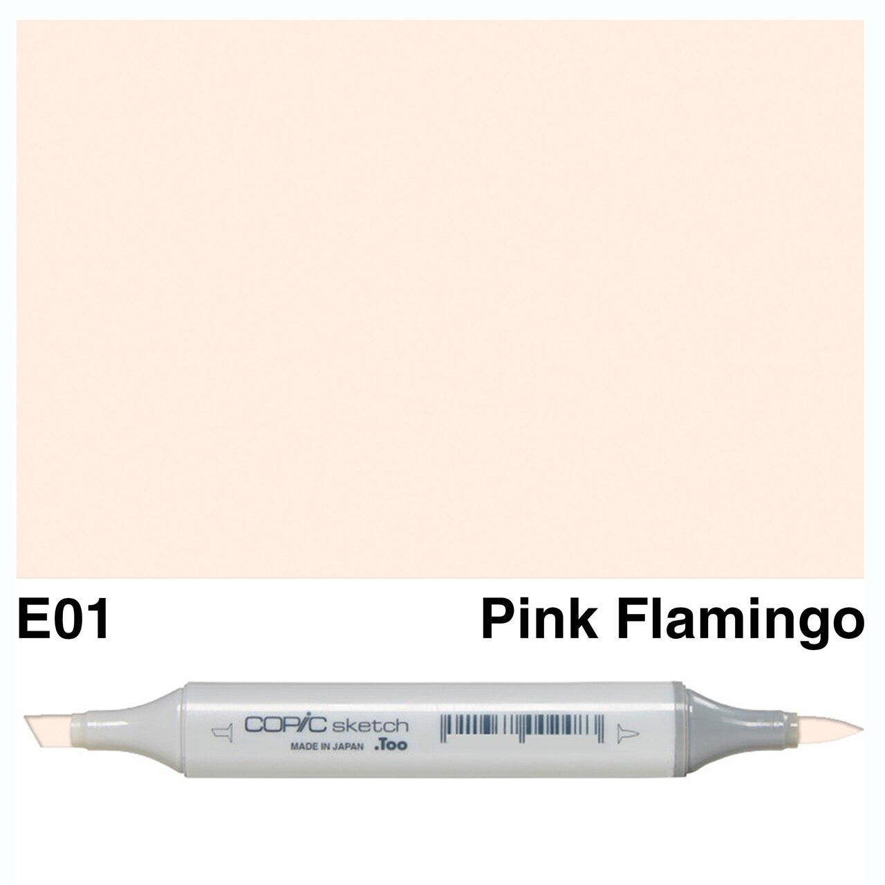 Copic - Sketch Marker - Pink Flamingo - E01-ScrapbookPal
