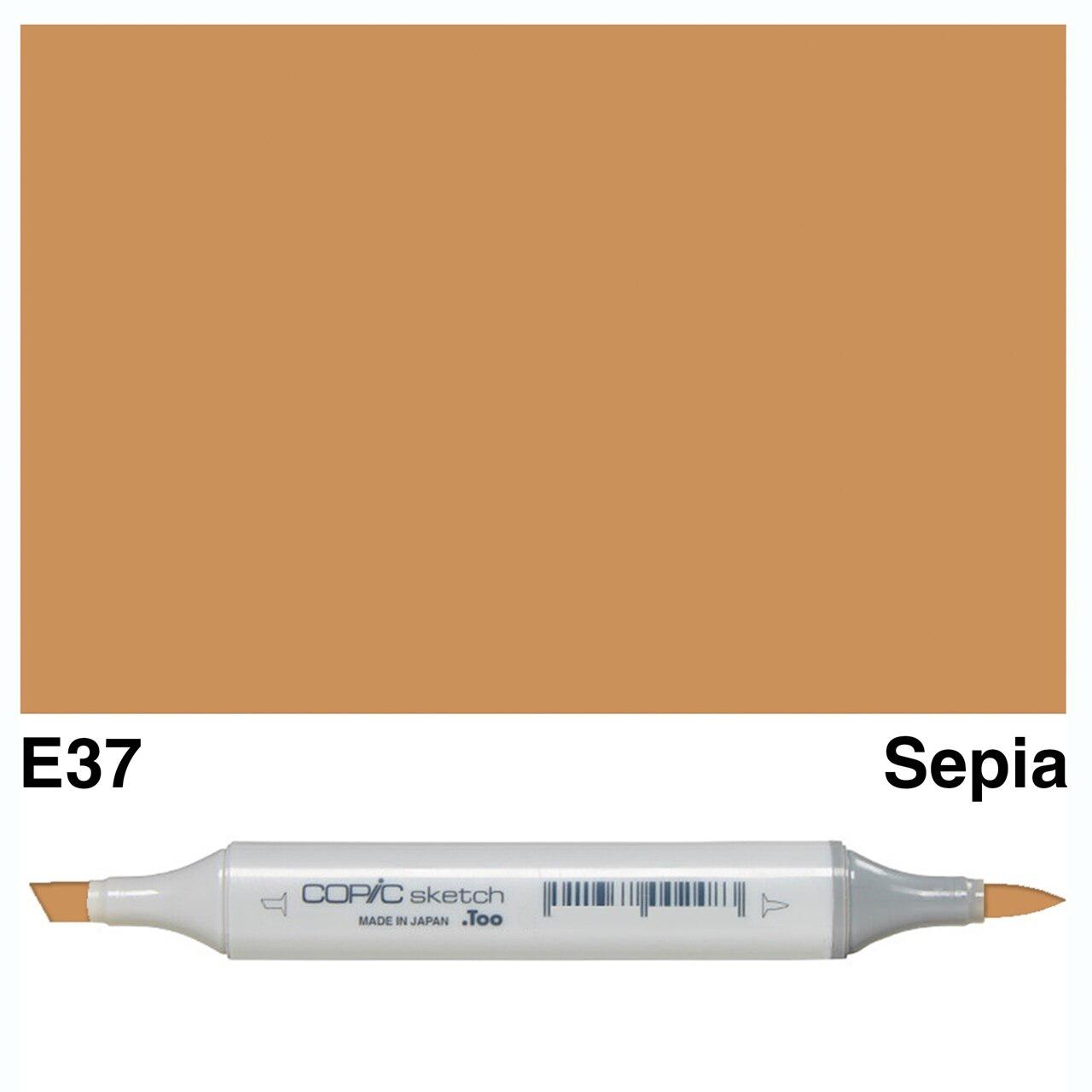 Copic - Sketch Marker - Sepia - E37-ScrapbookPal