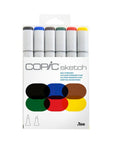 Copic - Sketch Marker Set - Bold Primaries, 6 pk-ScrapbookPal