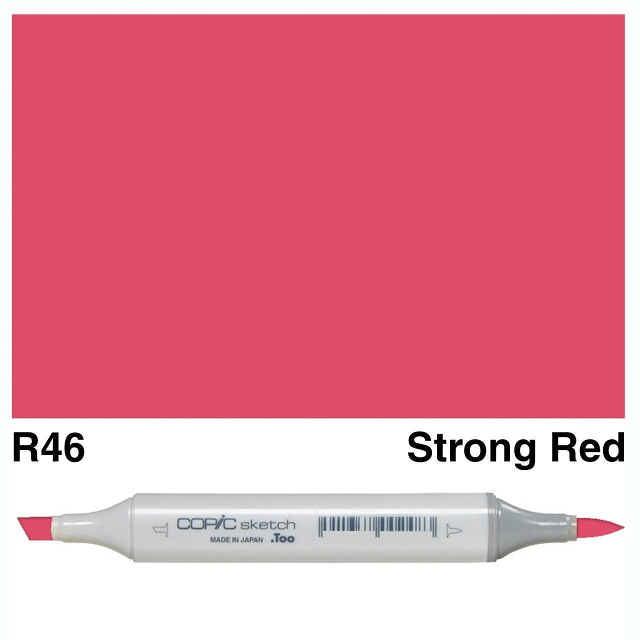 Copic - Sketch Marker - Strong Red - R46-ScrapbookPal
