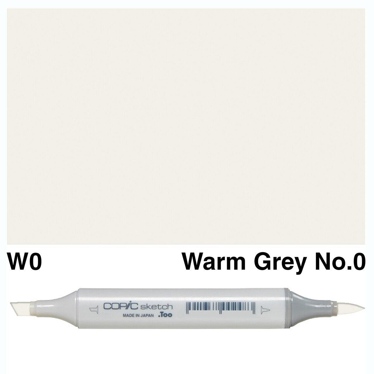 Copic - Sketch Marker - Warm Gray No. 0 - W0-ScrapbookPal