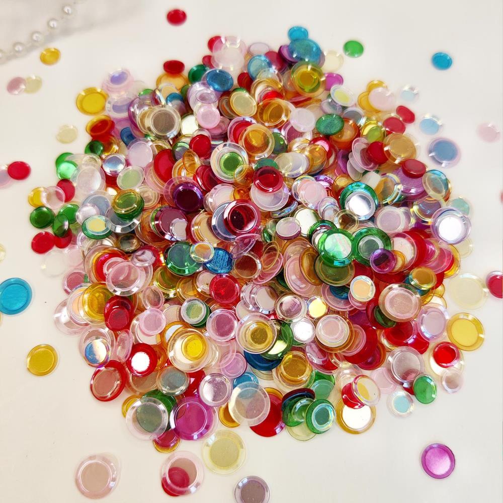 Dress My Craft - Shaker Elements - Rainbow Cup Sequins-ScrapbookPal