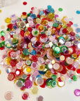 Dress My Craft - Shaker Elements - Rainbow Cup Sequins-ScrapbookPal