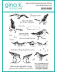 Gina K. Designs - Clear Stamps - Beach Birds-ScrapbookPal