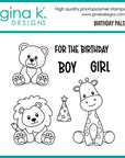 Gina K. Designs - Clear Stamps - Birthday Pals-ScrapbookPal