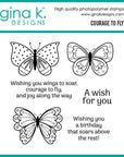Gina K. Designs - Clear Stamps - Courage to Fly-ScrapbookPal