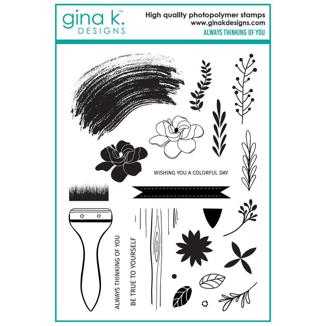 Gina K. Designs - Clear Stamps & Dies - Always Thinking of You-ScrapbookPal