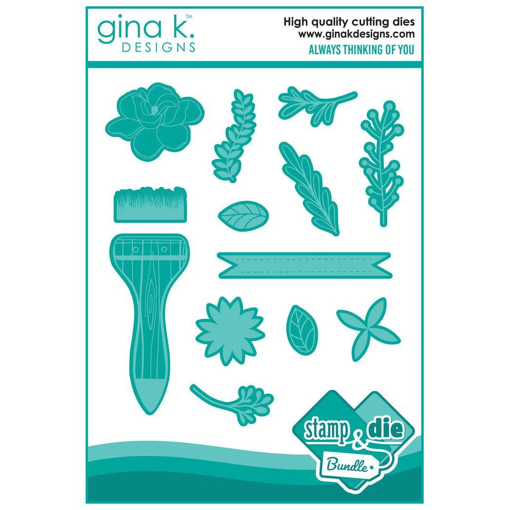 Gina K. Designs - Clear Stamps & Dies - Always Thinking of You-ScrapbookPal