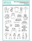 Gina K. Designs - Clear Stamps & Dies - April Showers-ScrapbookPal