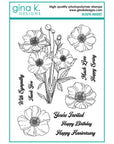 Gina K. Designs - Clear Stamps & Dies - Blissful Bouquet-ScrapbookPal
