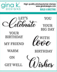 Gina K. Designs - Clear Stamps & Dies - Build a Greeting-ScrapbookPal