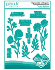 Gina K. Designs - Clear Stamps & Dies - Floral Friendship-ScrapbookPal