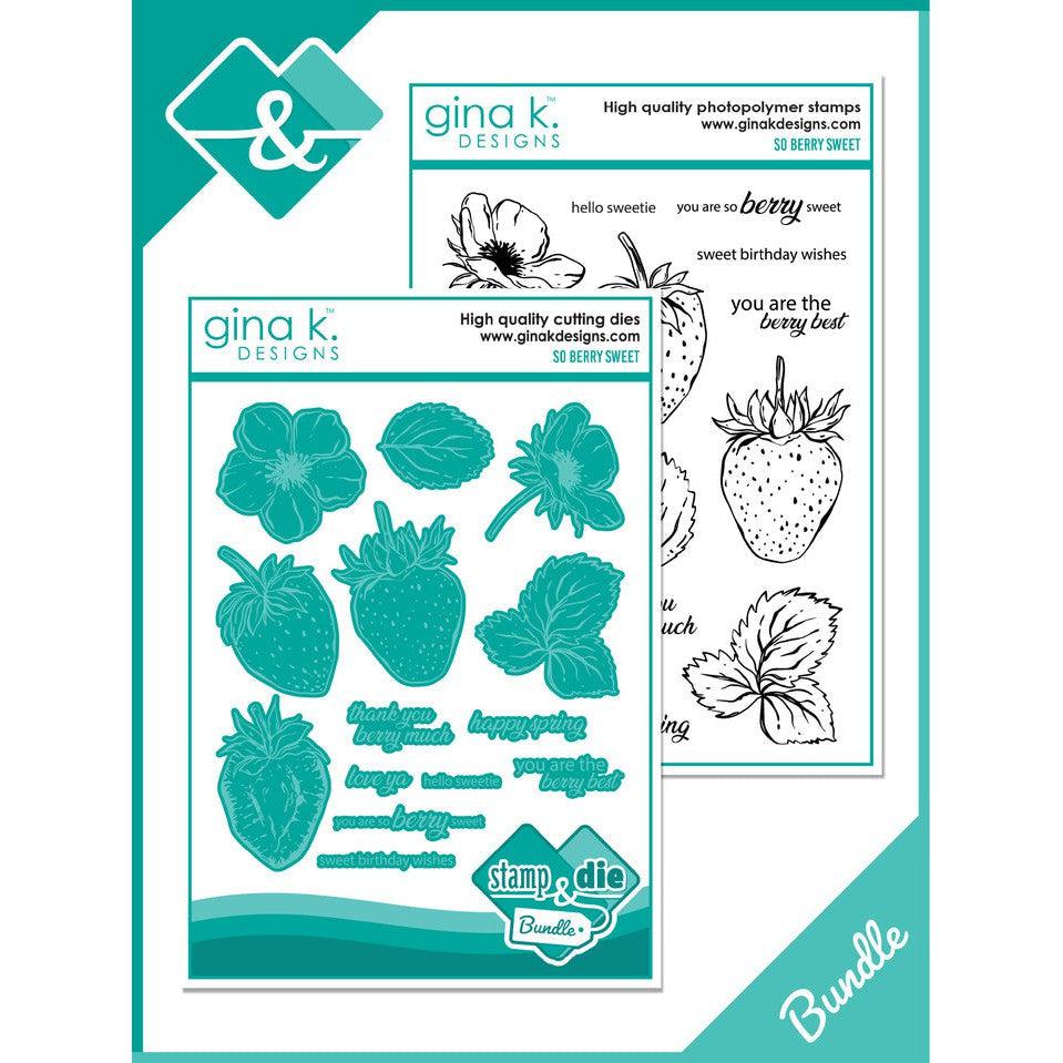 Gina K. Designs - Clear Stamps &amp; Dies - So Berry Sweet-ScrapbookPal