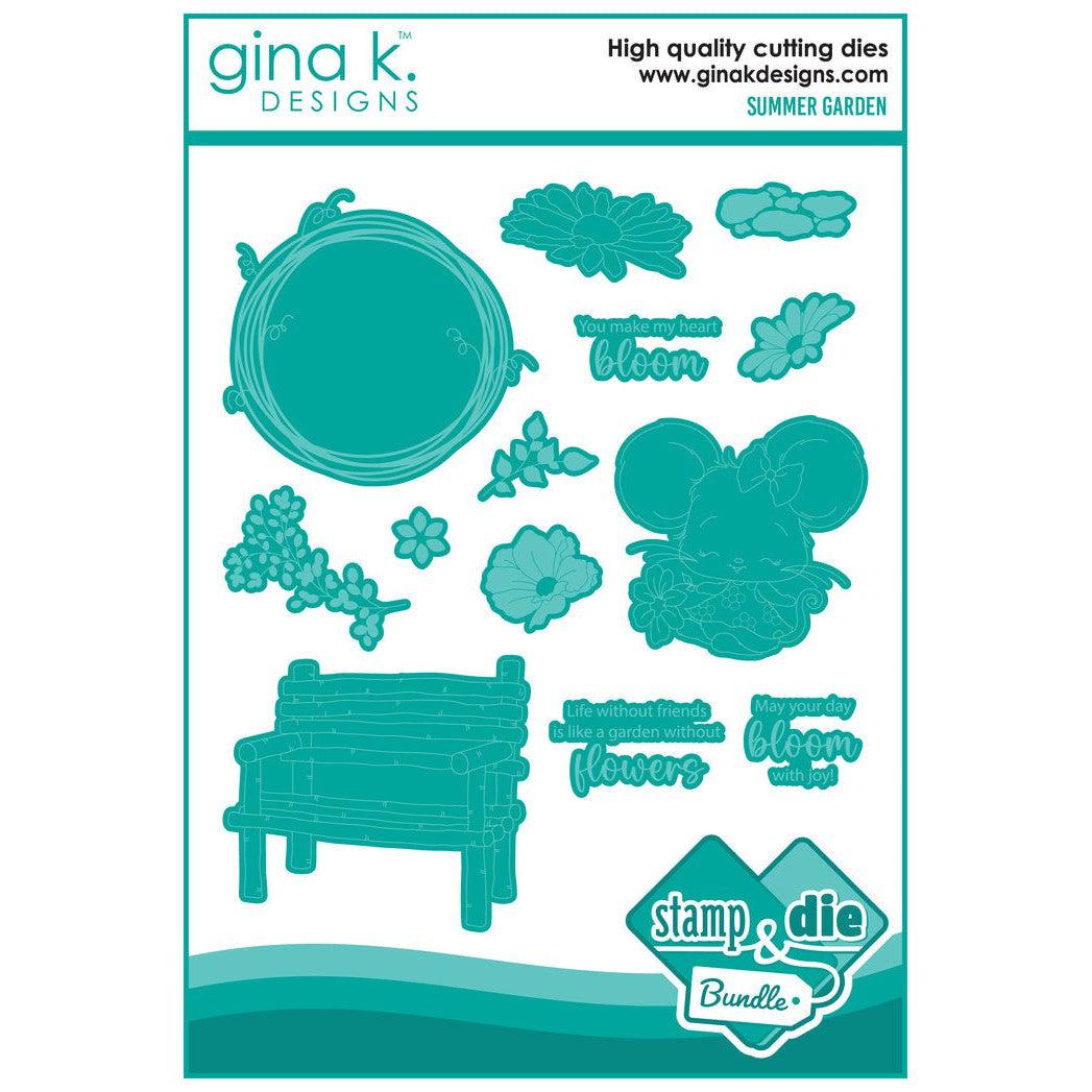 Gina K. Designs - Clear Stamps &amp; Dies - Summer Garden-ScrapbookPal