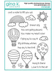 Gina K. Designs - Clear Stamps & Dies - Up, Up and Away-ScrapbookPal