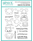 Gina K. Designs - Clear Stamps - Heads Up Little Critters-ScrapbookPal