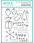 Gina K. Designs - Clear Stamps - Seasonal Sketches-ScrapbookPal