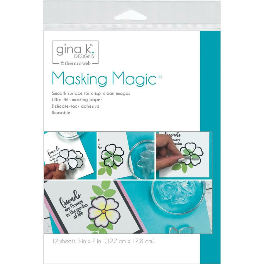Gina K. Designs - Masking Magic Sheets - 5" x 7"-ScrapbookPal