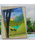 Gina K. Designs - Stencils - Mountain Landscape-ScrapbookPal