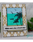Gina K. Designs - Stencils - Tropical Landscape-ScrapbookPal