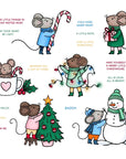 Honey Bee Stamps - Merry Christmouse - 6x6 Photopolymer Stamp Set