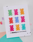 Hero Arts - Beary Sweet Collection - Clear Stamps - Let's Stick Together-ScrapbookPal