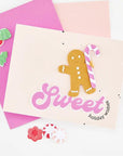 Hero Arts - Beary Sweet Holiday Collection - Clear Stamps - Sweet Wishes-ScrapbookPal