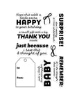 Hero Arts - Best Gift Ever Collection - Clear Stamps - Just Because-ScrapbookPal