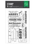 Hero Arts - Best Gift Ever Collection - Stamp & Cut - Just Because-ScrapbookPal