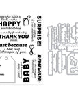 Hero Arts - Best Gift Ever Collection - Stamp & Cut - Just Because-ScrapbookPal