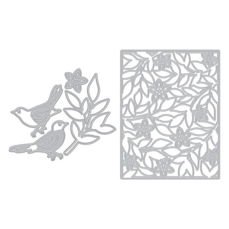 Hero Arts - Blossoms & Birdsong Collection - Fancy Dies - Branches & Blossoms-ScrapbookPal