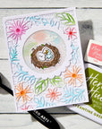 Hero Arts - Blossoms & Birdsong Collection - Fancy Dies - Spring Floral Cover Plate-ScrapbookPal