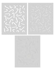 Hero Arts - Candy Cane Season Collection - Stencils - Candy Cane Toss Up-ScrapbookPal