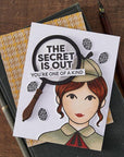 Hero Arts - Case Closed Collection - Clear Stamps & Dies - Miss Detective-ScrapbookPal